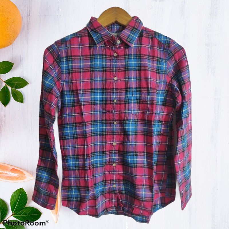 Flannel UNIQLO Second Original / Flannel UNIQLO Cewek Second Original / Flannel UNIQLO Original