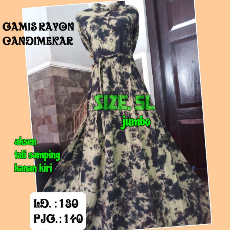 GAMIS TWILL CANDIMEKAR lingkar HIJAU KALEM