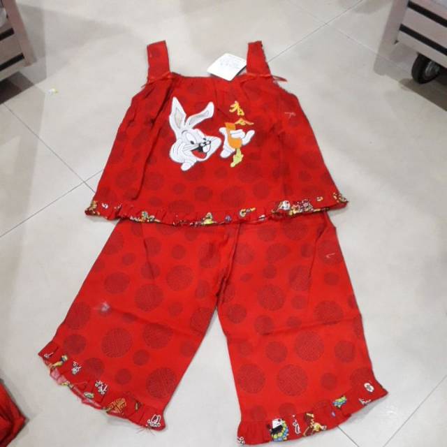 Baju setelan merah anak,setelan imlek