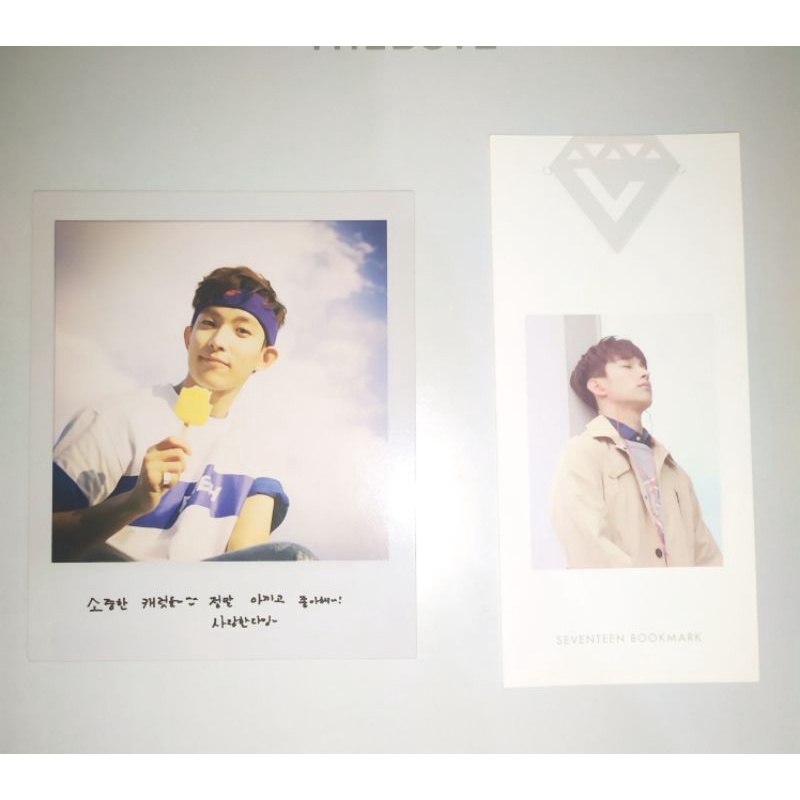 big pola dk jeonghan bookmark dokyeom photocard jun SEVENTEEN Love & Letter