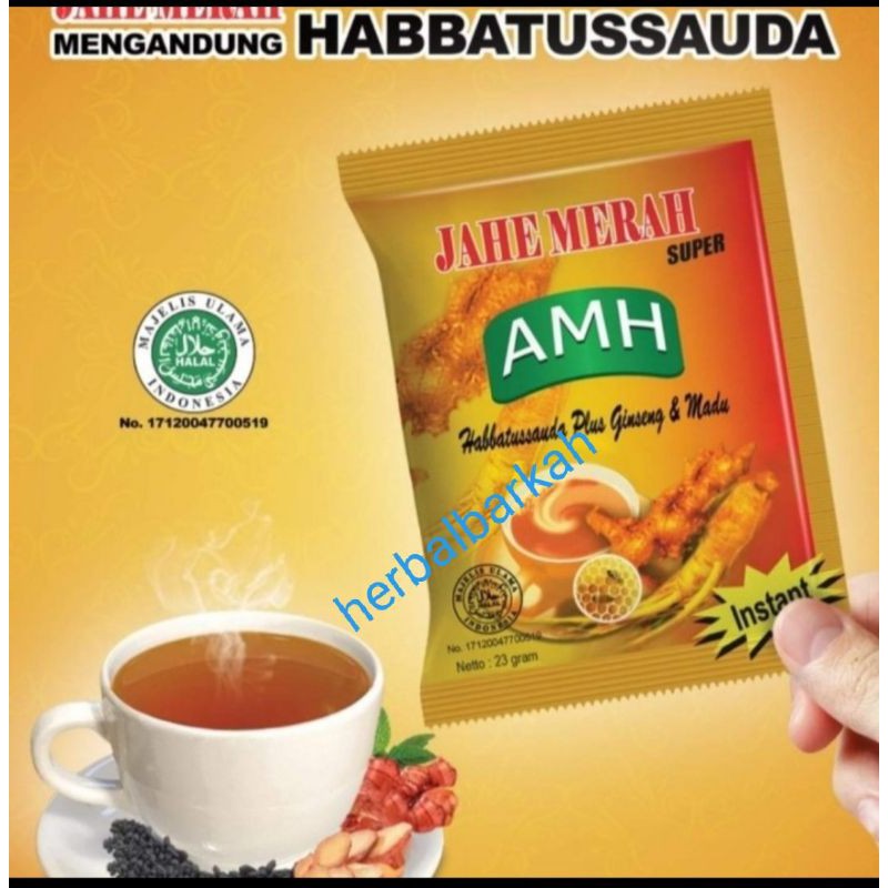 

jahe merah amh 1renceng isi 12 sachet