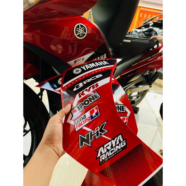 STRIPING JUPITER Z1 ROAD RACE MERAH MAROON KEREN