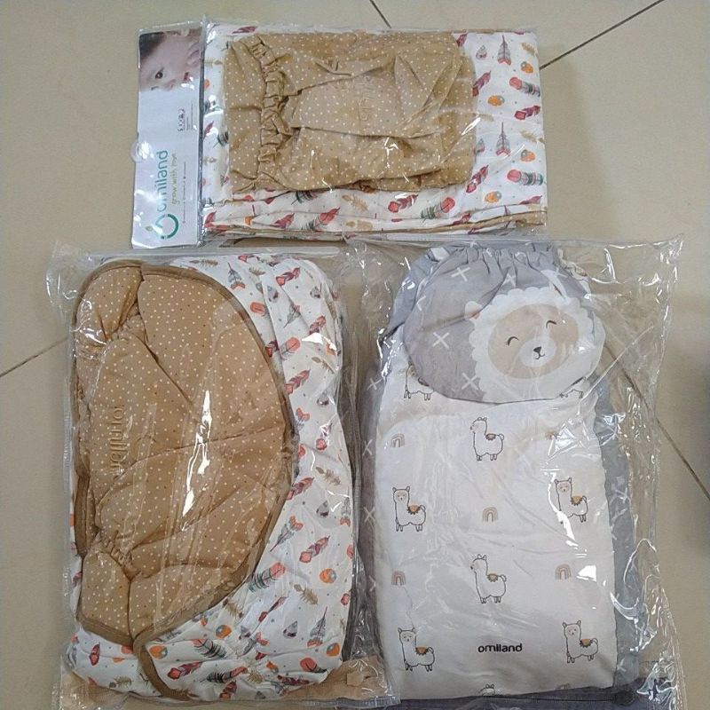 Gendongan samping omiland seri Alpaca / Feather