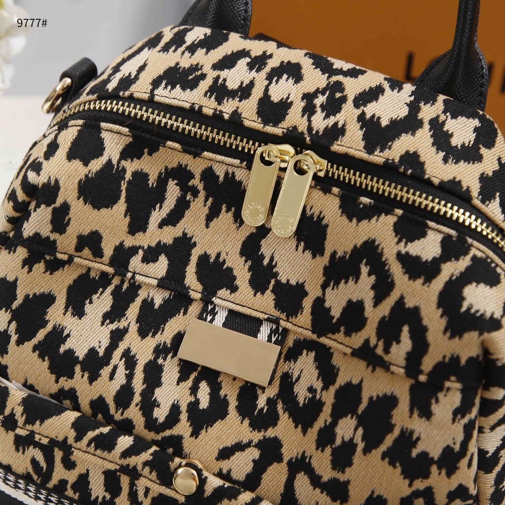 Leopard Backpack Shoulder Bag 3in1 #9777