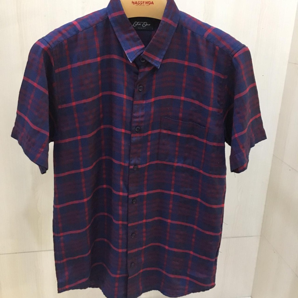 KEMEJA MAN OTO ONO / KEMEJA KOTAK HASSENDA / BAJU PRIA