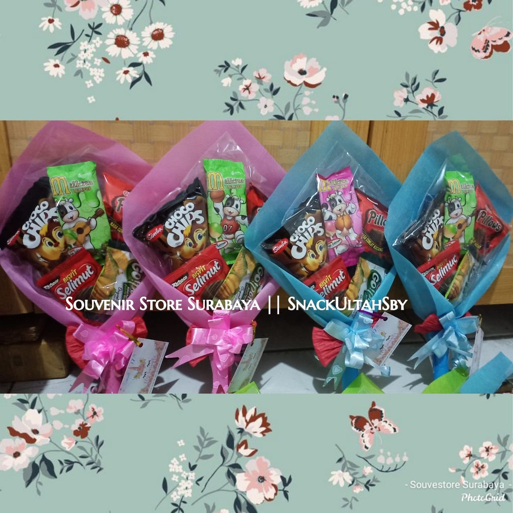 Souvenir Snack Ultah/ bingkisan ulang tahun sby / bucket snack mini / bucket snack ulang tahun