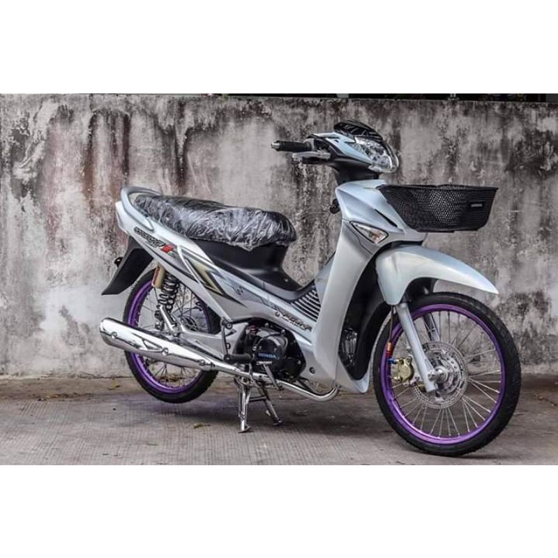 striping wave 125i Supra x 125 putih silver