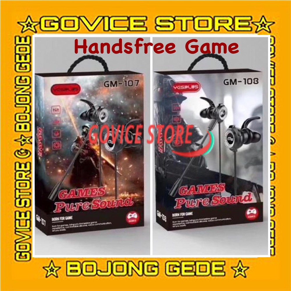 HANDSFREE,HEADSET,HEDSET,HENSET,HETSET,EARPHONE,HF GAMING YESPLUS GM-108