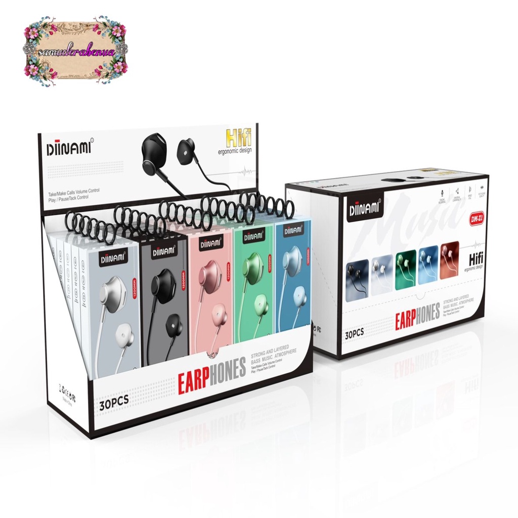 BM076 Headset earphone Hf macaron DIINAMI Z1 METAL super extra BASS for oppo Samsung vivo xiaomi SB2707