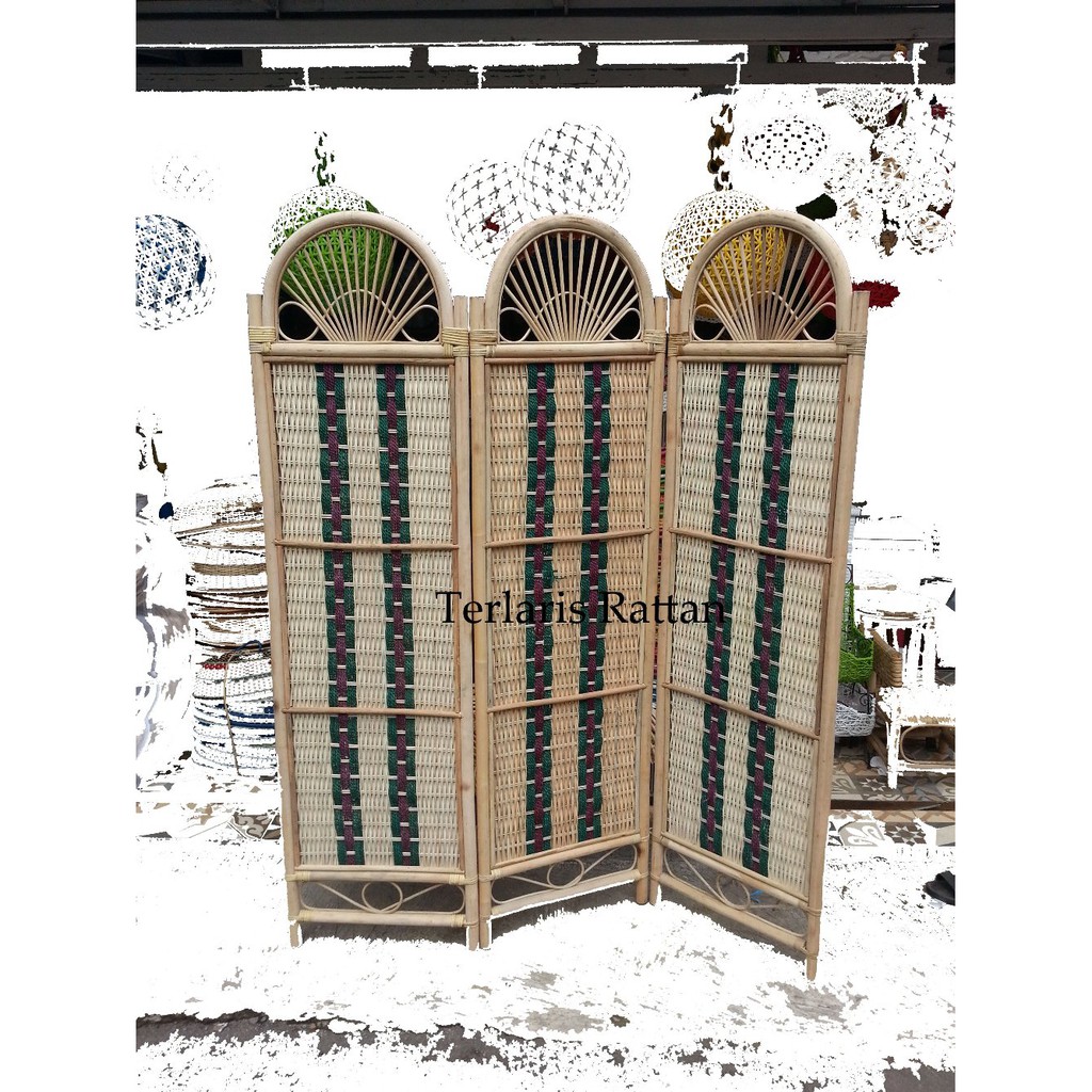 Pembatas Ruangan   Partisi   Sketsel Rotan Asli  Berkualitas