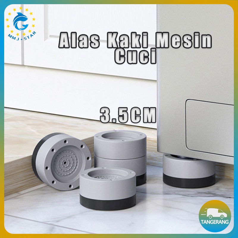 【4Pcs-3.5cm】Alas Kaki Mesin Cuci/Alas Kaki Mesin Cuci Kulkas/Anti Getar Kaki Kulkas Tatakan/Alas Pelindung Kaki Mesin Cuci Anti Getaran