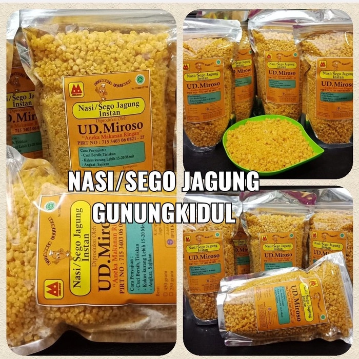 

fs2011bb Original Nasi/Sego Jagung Instan Ud Miroso Gk Sv012Ss