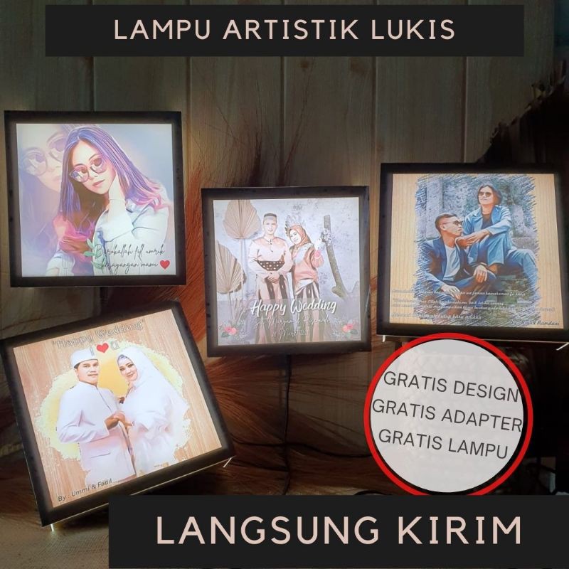 [LANGSUNG KIRIM] Lampu Hias Foto Aesthetic Led Custom Untuk Kamar Tidur