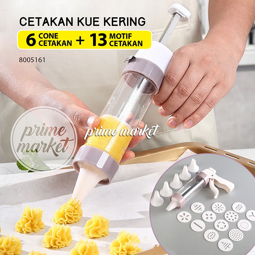 Cetakan Kue Kering Cetakan Cookies Press Set Semprit Alat Cetak Kue Kering Cake Mold Gun 19 model