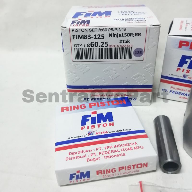 Piston seher kit ninja r ninja rr oversize 125 fim