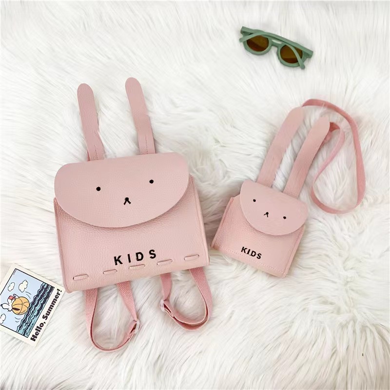 pink mall -Tas Ransel Anak Model kelinci - Tas Ransel Anak Import Premium High Quality Terbaru  tas kurir anak Crossbody &amp; Shoulder Bags