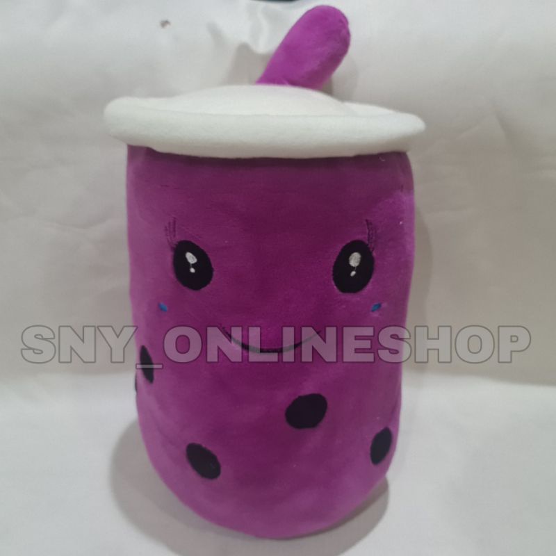 Boneka Boba / Minuman Boba / Bantal Boba Ungu 42cm XL