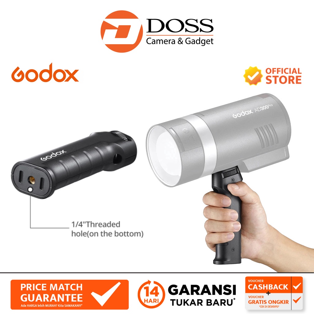 Jual Godox FG100 Flash Grip Handheld Stabilizer for AD200PRO AD100PRO