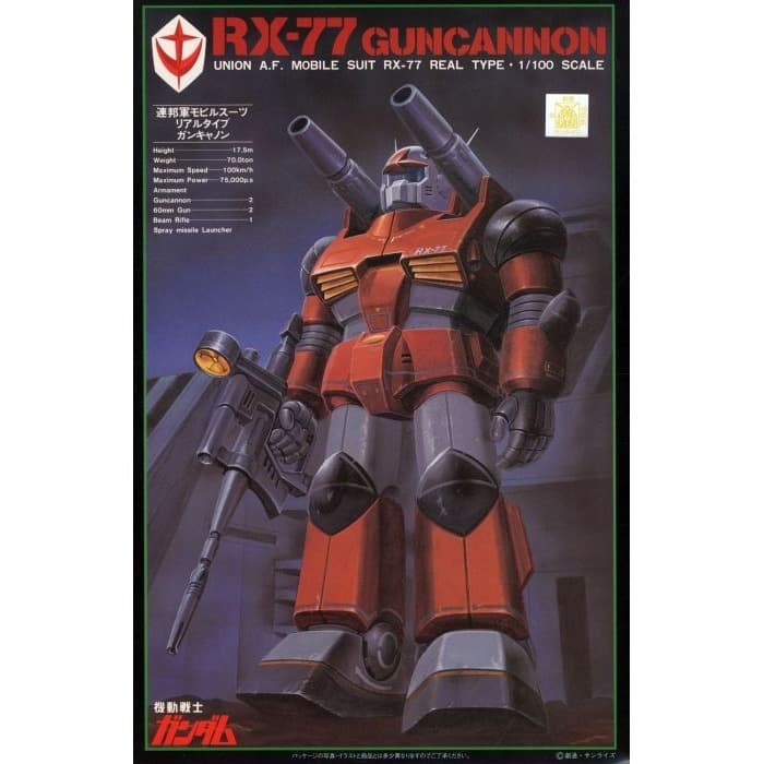 RX 77 GUNCANNON REAL TYPE