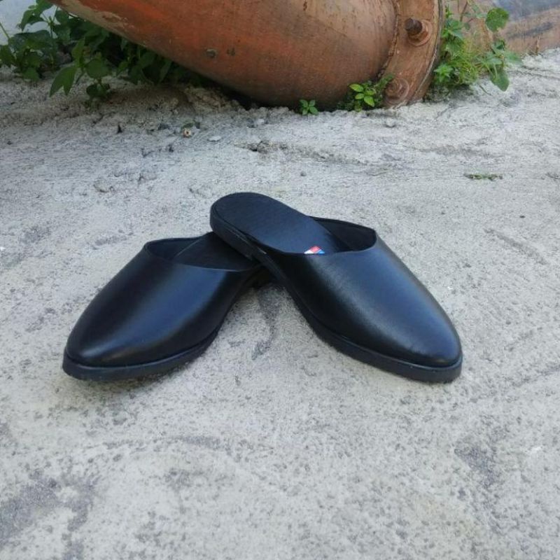 SELOP SANDAL PRIA ADAT JAWA SEPATU SENDAL COWOK TRADISIONAL JOGJA SOLO HITAM MURAH