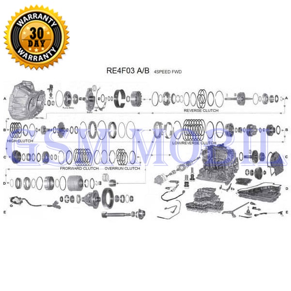 Packing Set Transmisi Grand Livina Sunny RE4F03A-B 313973CX27 10006787