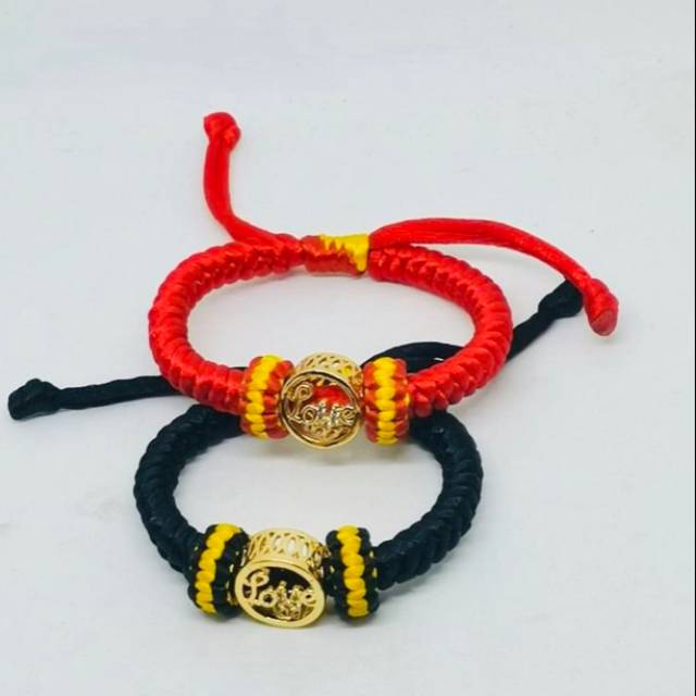 Gelang tangan wanita //gelang rajut //gelang lapis emas //perhiasan