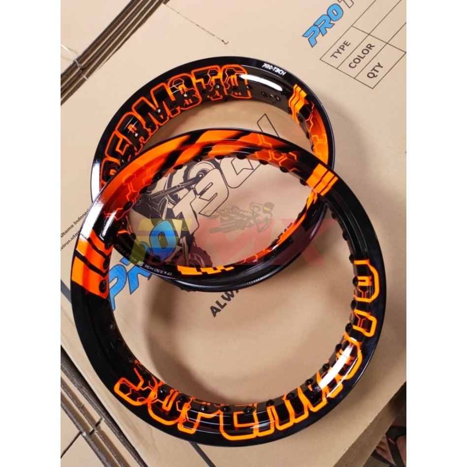 VELG SUPERMOTO TULISAN SUPERMOTO VELG WARNA SUPERMOTO PROTECH