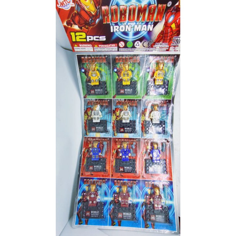Lego Iron man / mainan Roboman iron man isi 12pcs