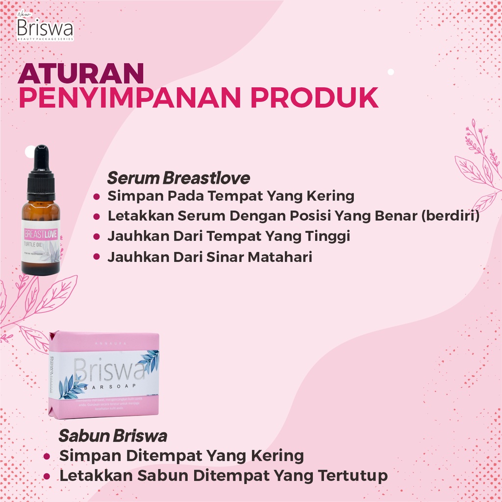 New Briswa Beauty Package Pembesar dan Pengencang Payudara dan Bokong Original Minyak Bulus