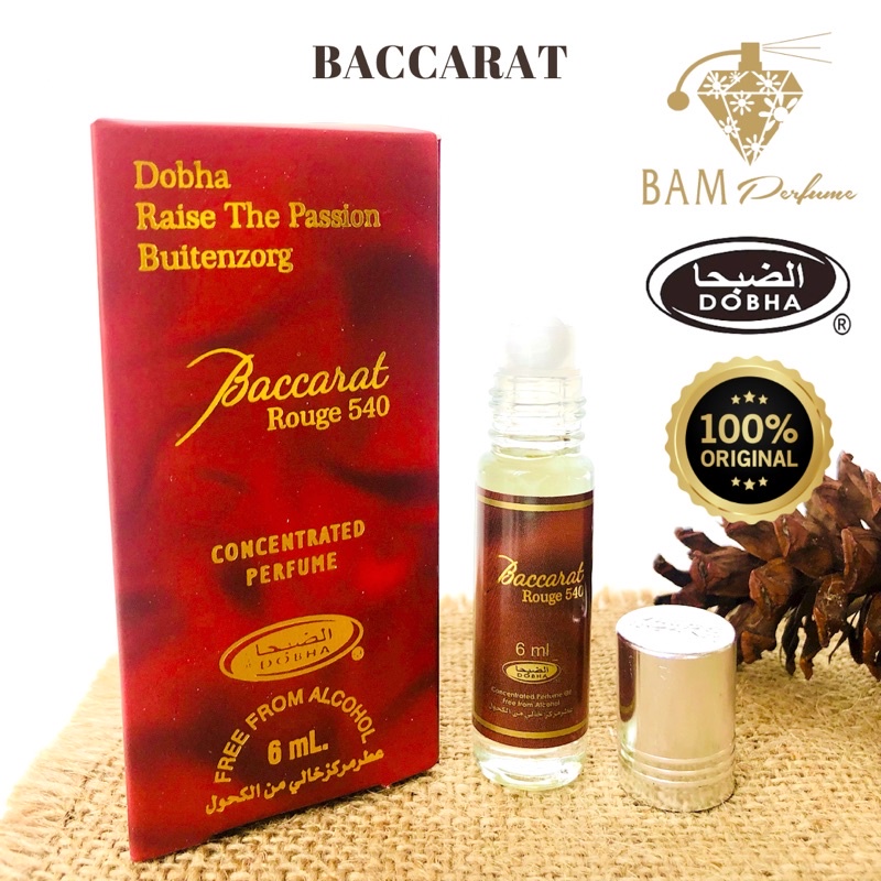 Baccarat Parfum Dobha 6ML - Parfum Roll On - Parfum Unisex Best Seller Parfum Baccarat