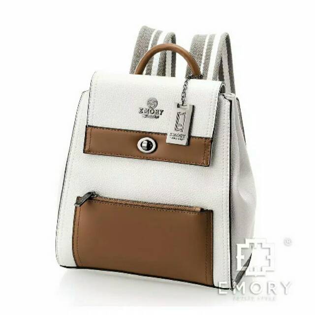 Ransel emory ori brand batam,warna putih