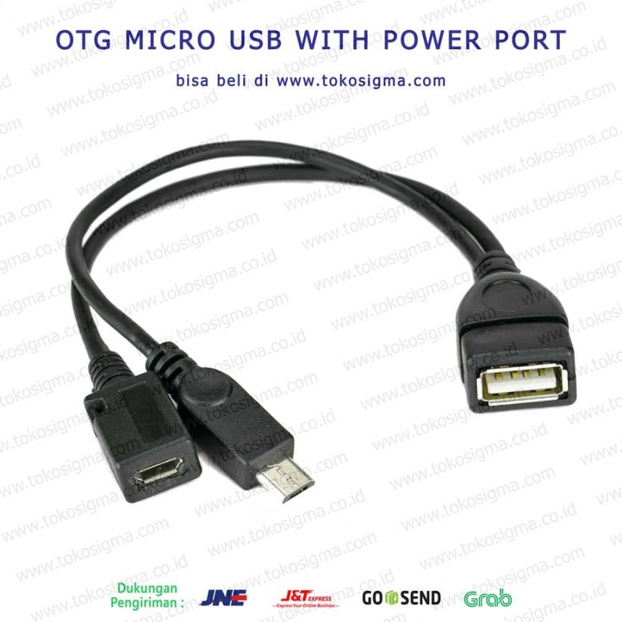 KABEL OTG MICRO USB with POWER PORT ADAPTER