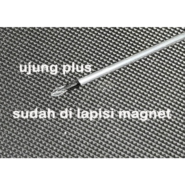 obeng hijau MATA PLUS diameter 3mm panjang 40cm magnet Diskon