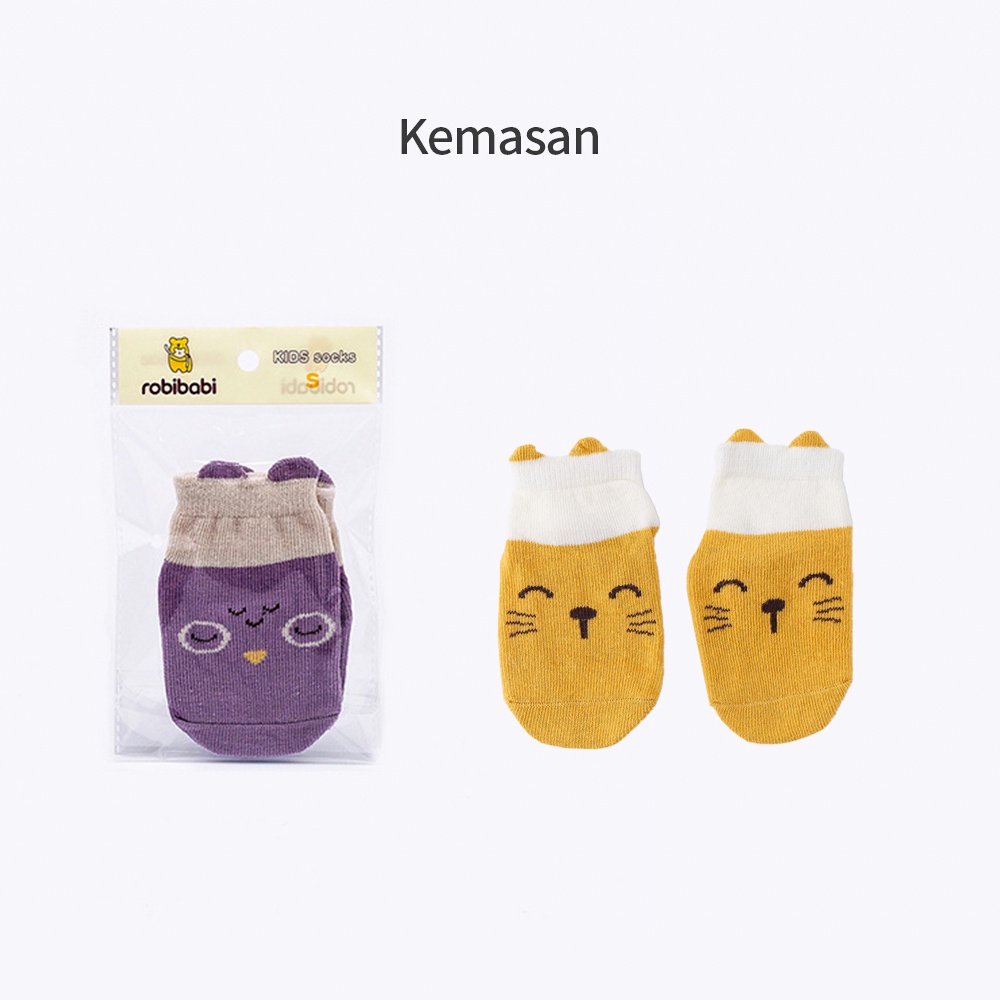 Lacoo Kaos kaki bayi anak katun kaus kaki bayi anak anti slip untuk 0-3 tahun