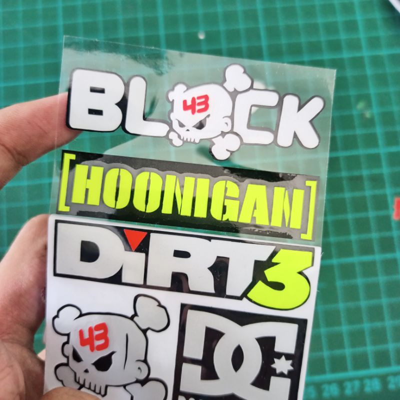 Sticker Cutting 1 Set Black,Hoonigan,dcs