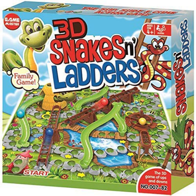 3D Snakes N Ladders - Family Game - Mainan anak