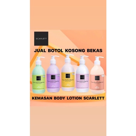 Botol bekas botol kosong botol plastik Scarlett 5rb dpt3