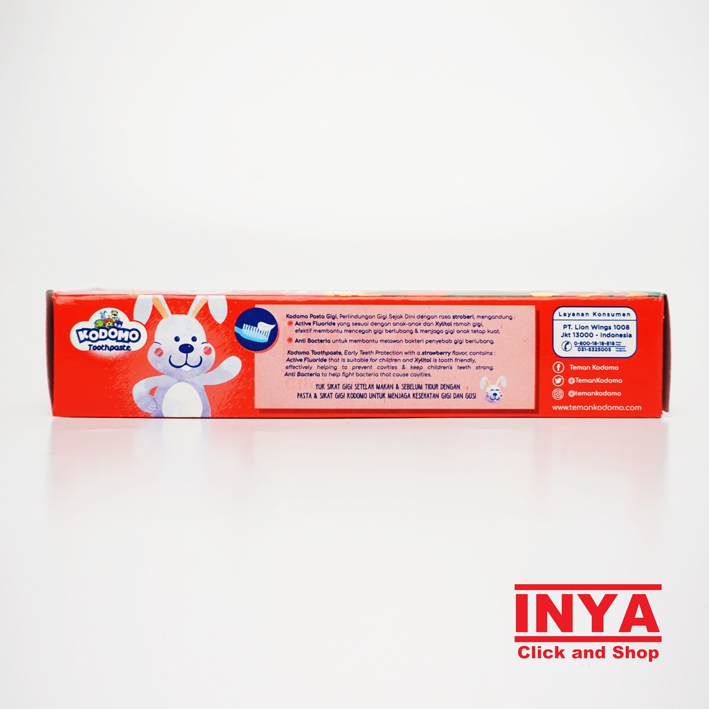 KODOMO TOOTHPASTE STRAWBERRY 45gr - Pasta Gigi Anak - Odol