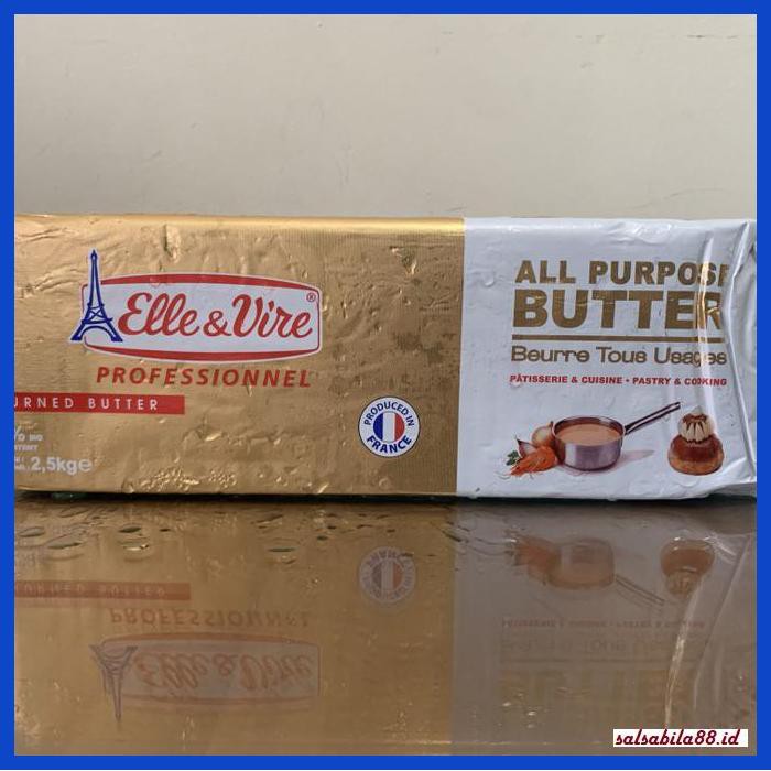 

Rettubagetnem- Elle Vire Unsalted Butter 2,5 Kg -Asli-Slii.