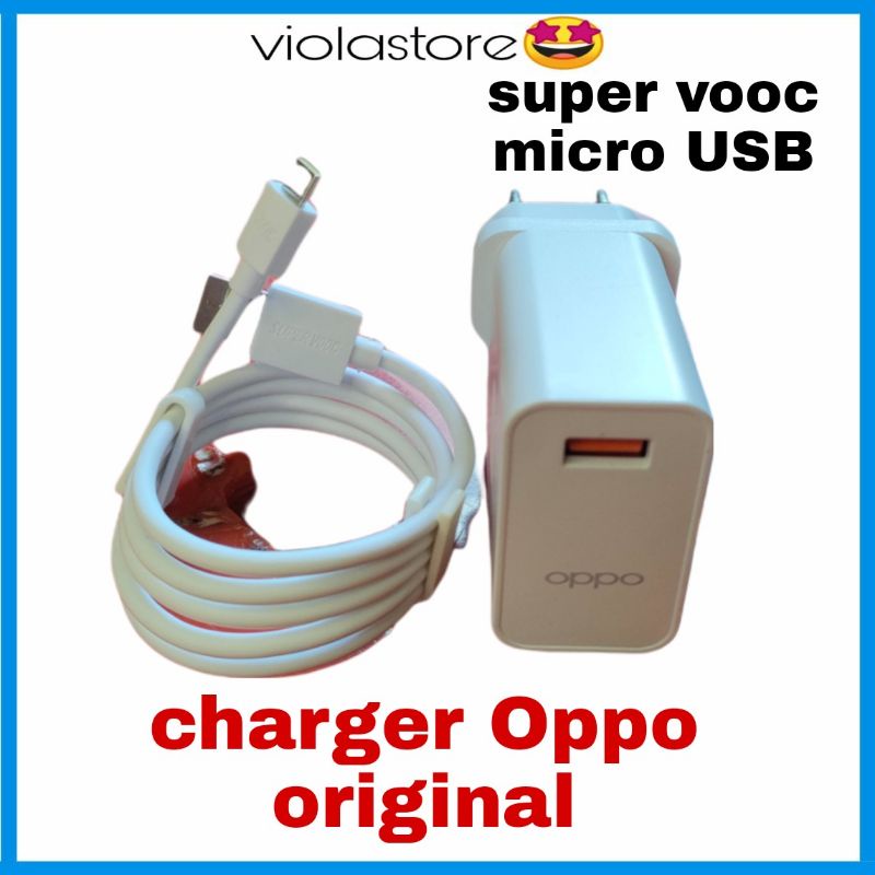 Charger Oppo VOOC Fast Charging 4A Original 100% - Charger Oppo F9 F3 plus F5 plus F1 plus .