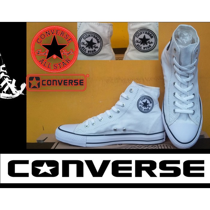 SEPATU CONVERSE ALL STAR HIGH PUTIH + BOX GRADE ORIGINAL