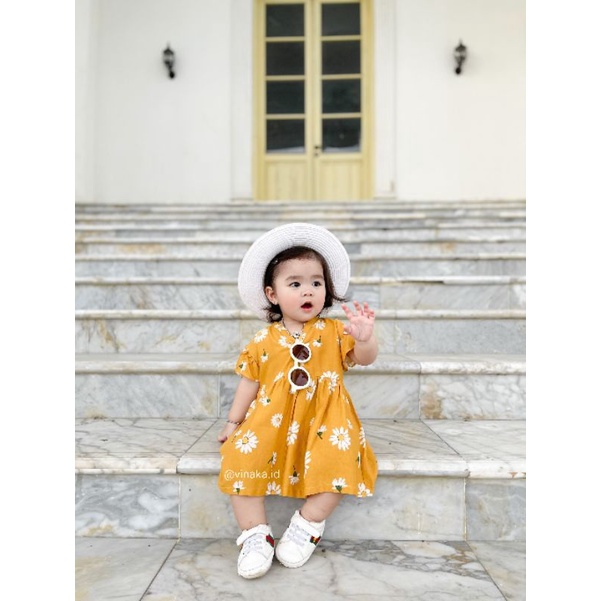 DRESS BAYI USIA 0-18 BULAN ( RAYON PREMIUM) &quot;Callia Baby Dress&quot;