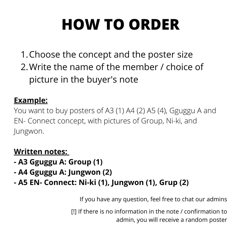 Poster Enhypen / Enhypen Poster Collection - Poster kpop murah