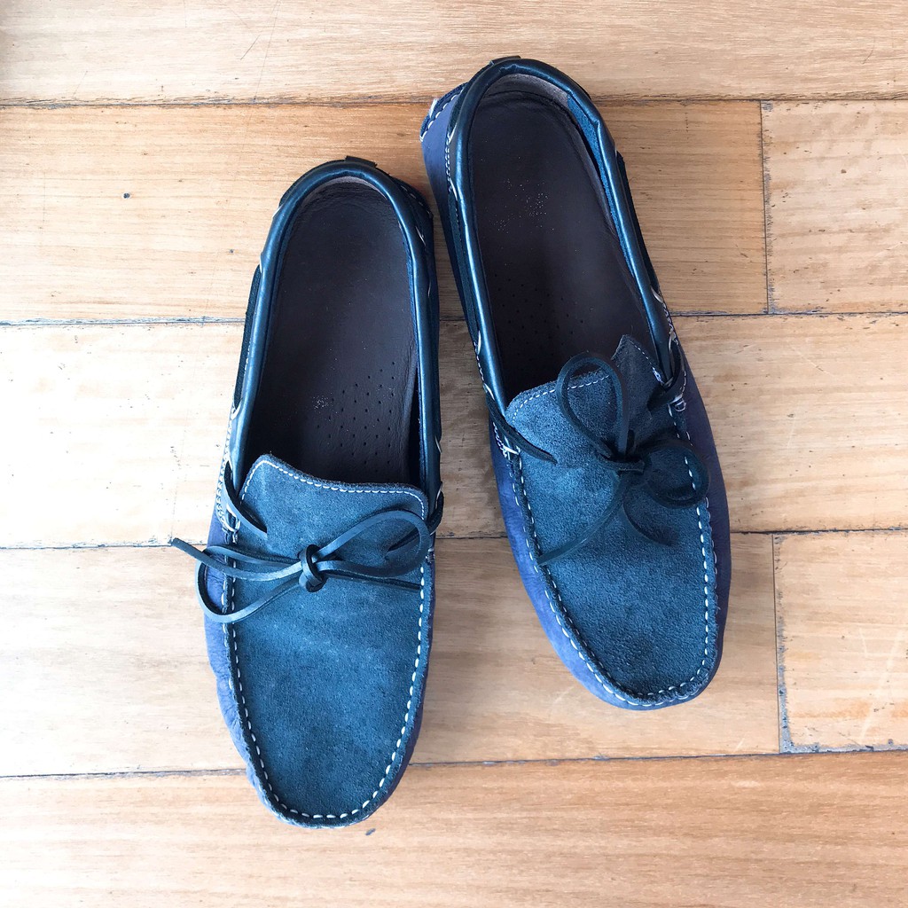 Zara Man Dark Blue Loafers