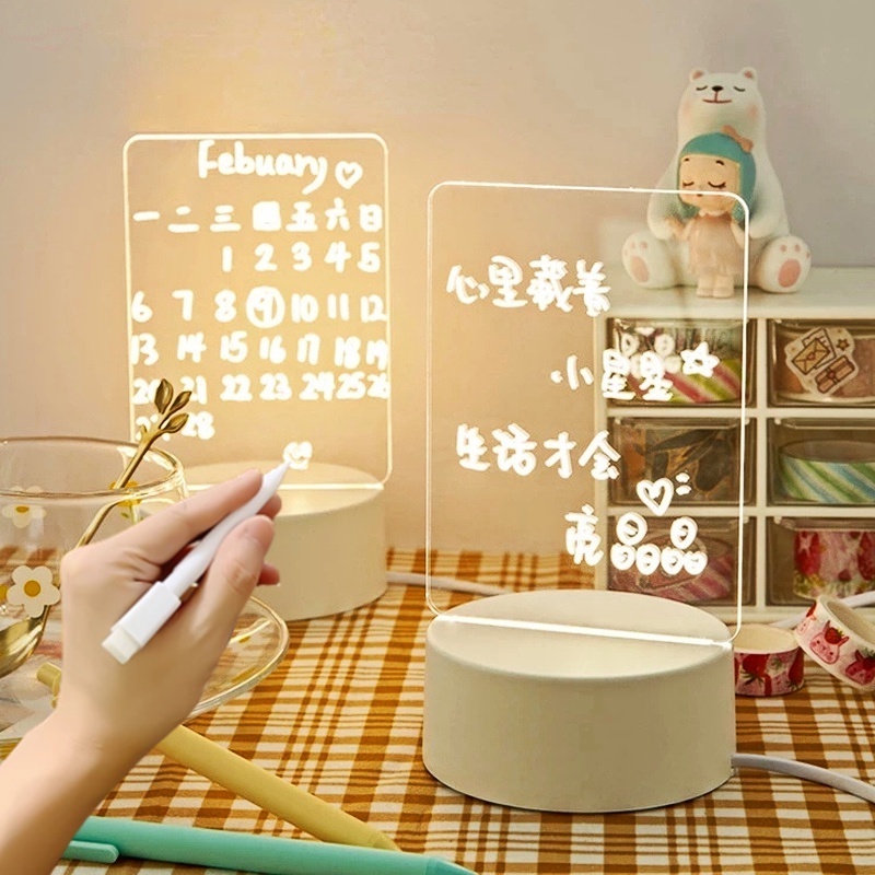 Lampu Malam Led USB Charging Hemat Energi Dengan Pulpen Untuk Dekorasi Kamar Anak