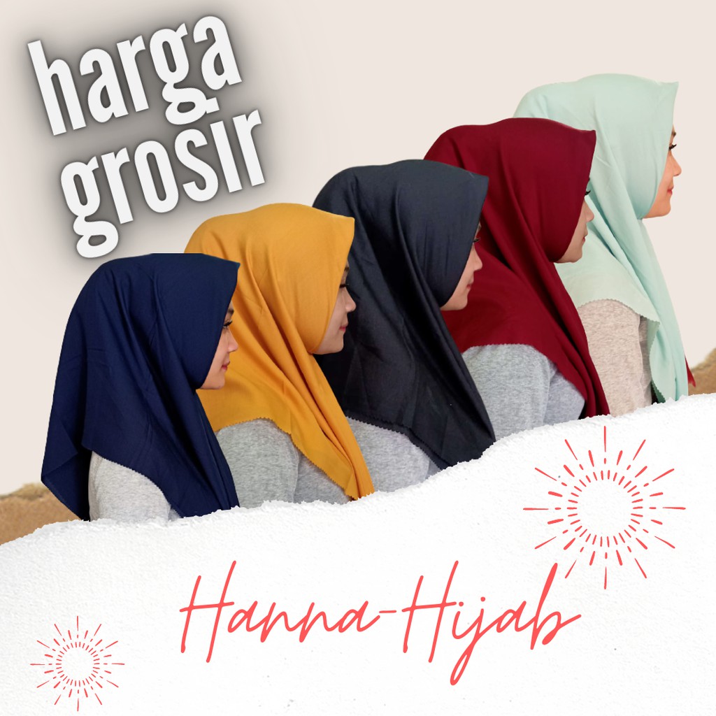 [COD] Jilbab Voal Polos Premium , Kerudung Segiempat , Hijab Segi empat HARGA GROSIR