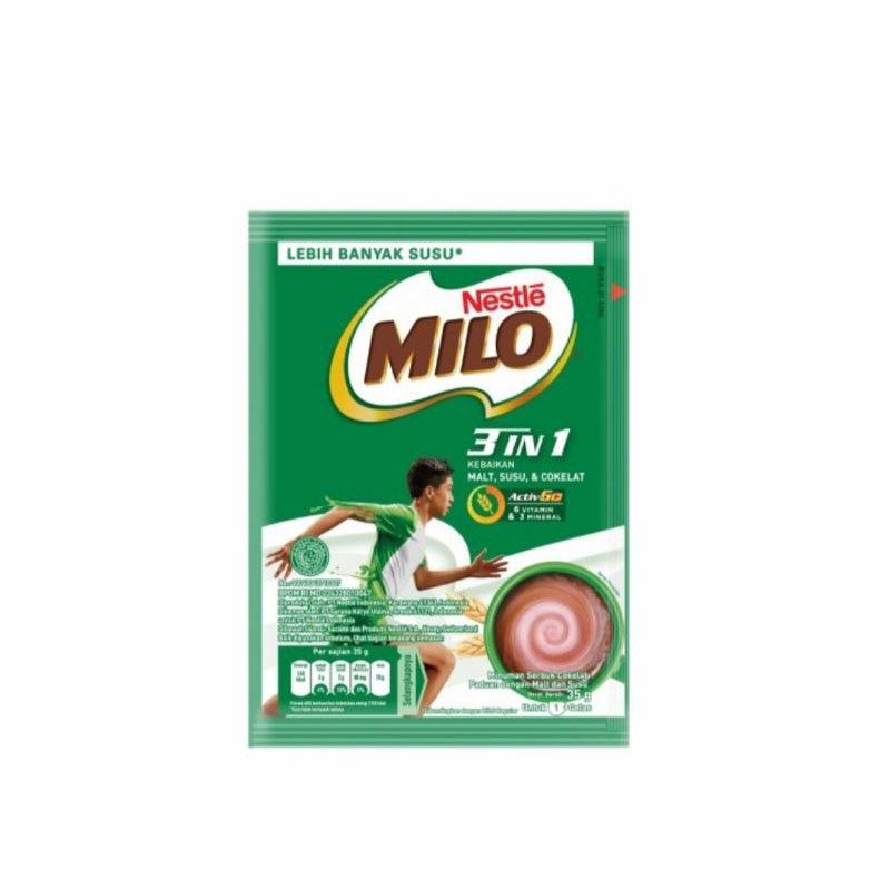 

Milo 3 in 1 Active Go 35gr isi 10 Sachet