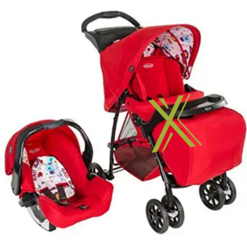 preloved car seat GRACO Mirage plus circus red