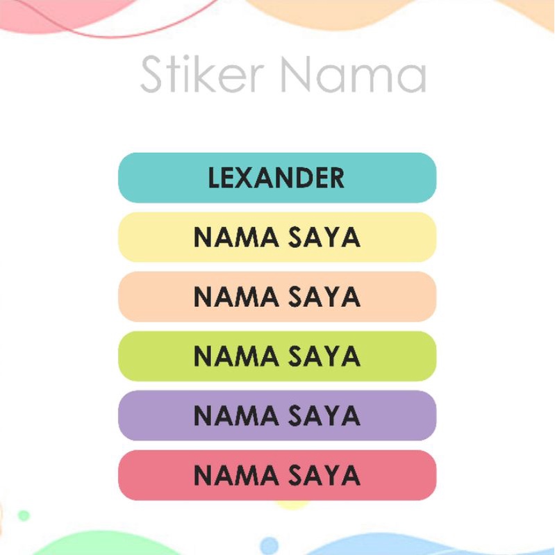 

LABEL NAMA WARNA