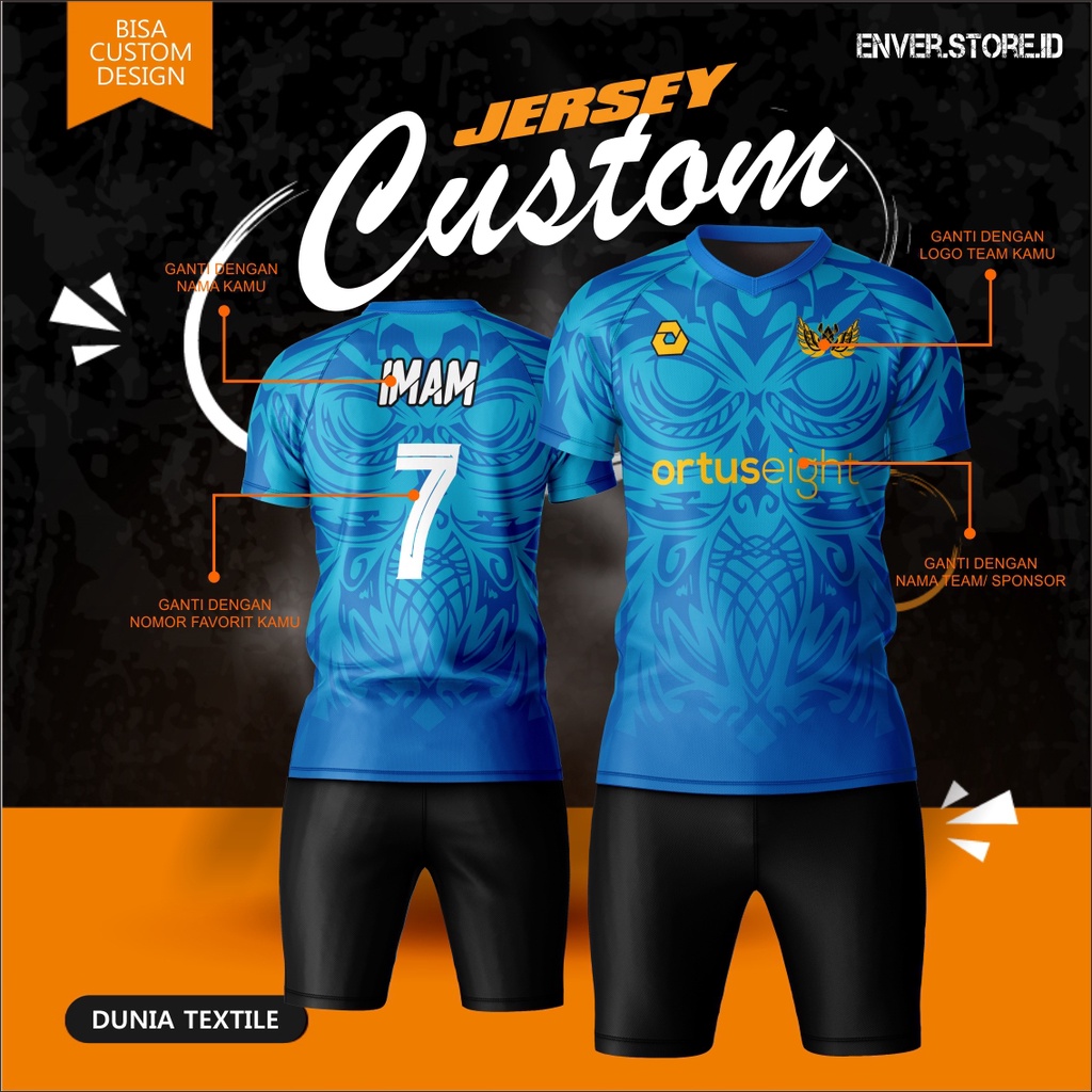 BAJU BOLA DAN JERSEY BOLA CUSTOM DESAIN  (BISA SATUAN)